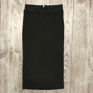 AXARA bodycon wool cotton stretch tight skirt XS